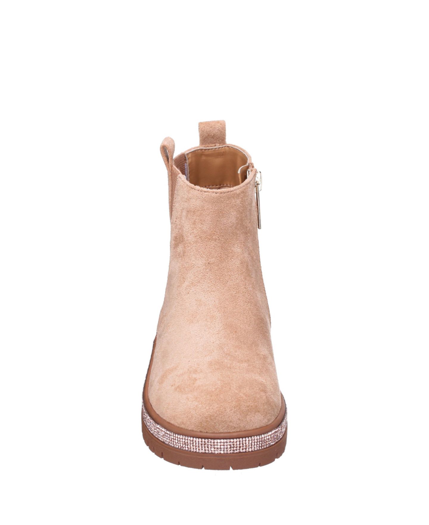 Детские ботинки Nina Evan Girl Microsuede Inside Zip, цвет: Рыжевато-коричневый — фото 2