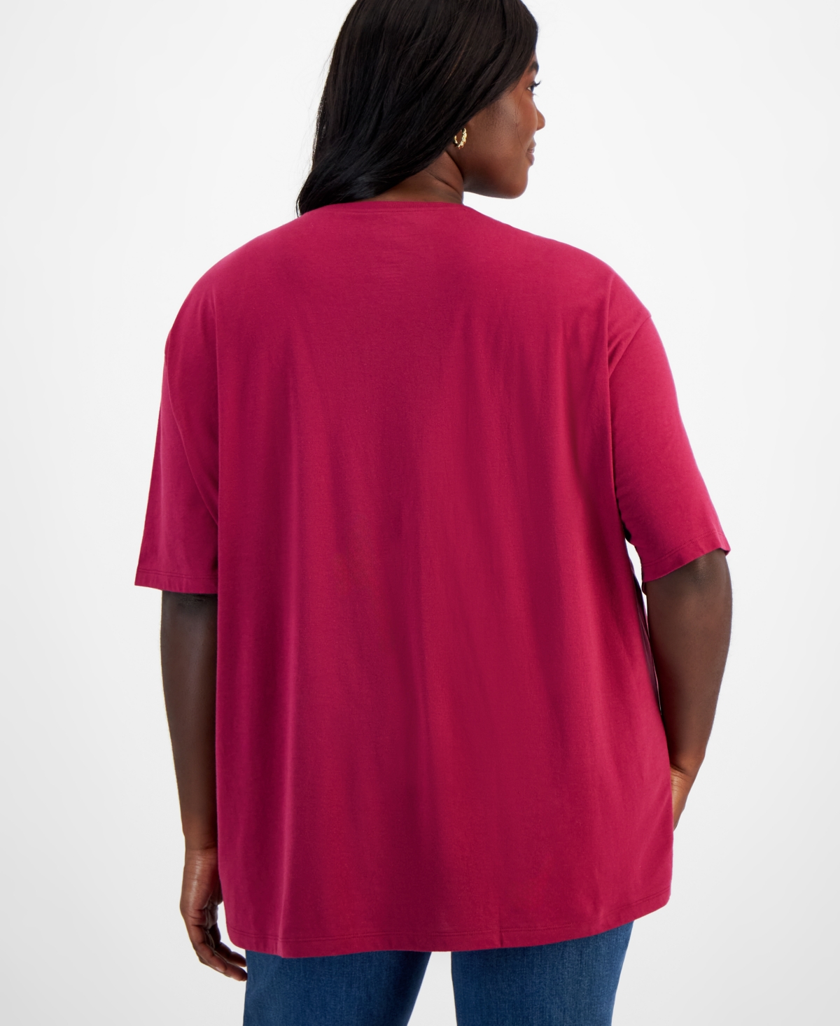 Grayson Threads, The Label Trendy Plus Size Howdy Snoopy Short-Sleeve T-Shirt