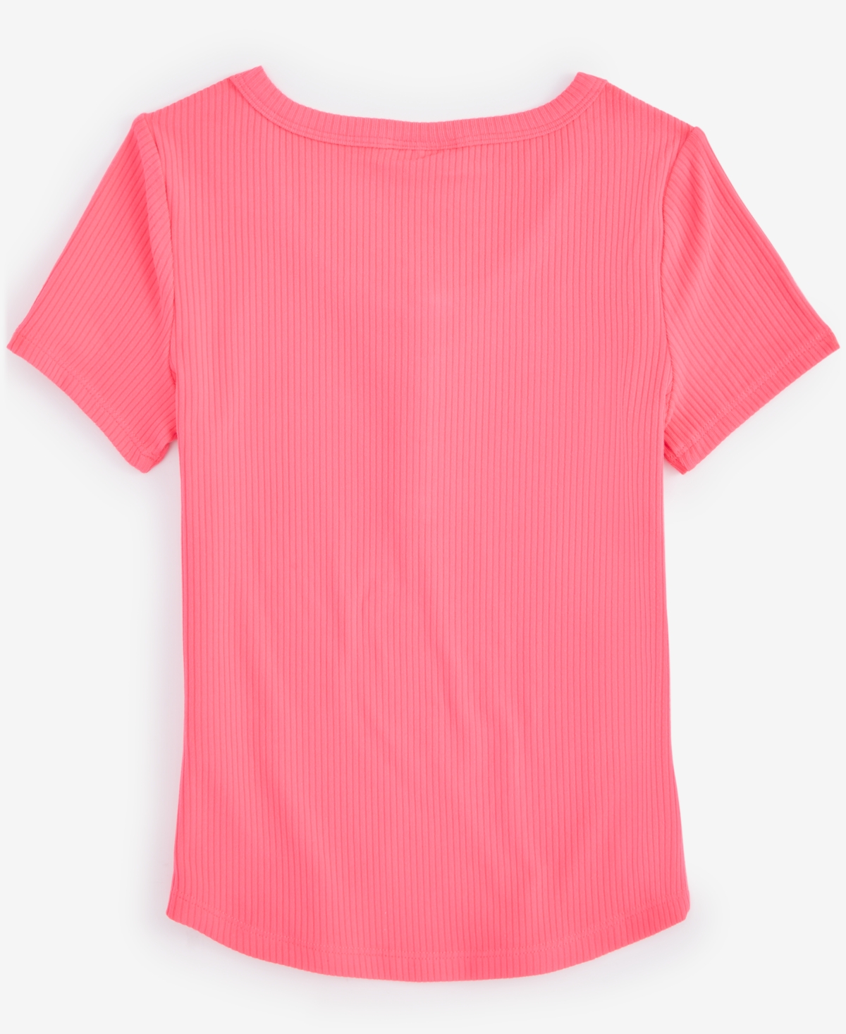 Epic Threads Girls Short-Sleeve Ribbed Henley Top, Created for Macy's