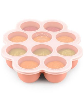 KeaBabies Prep Silicone Baby Food Freezer Tray with Clip-on Lid 2oz x 10 Silicone Freezer Molds Bpa-Free Baby Food Storage - Roseate 19$