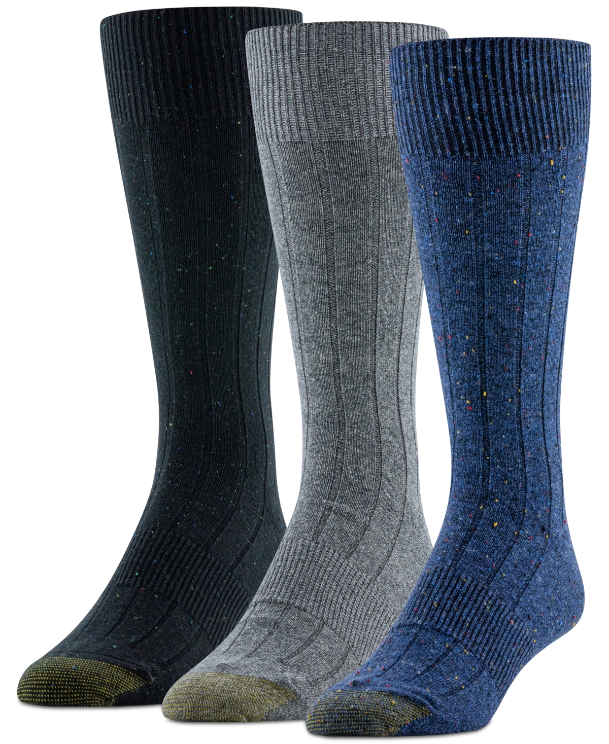 Men's Speckled Hampton Crew Dress Socks, 3-Pack - Asst 9