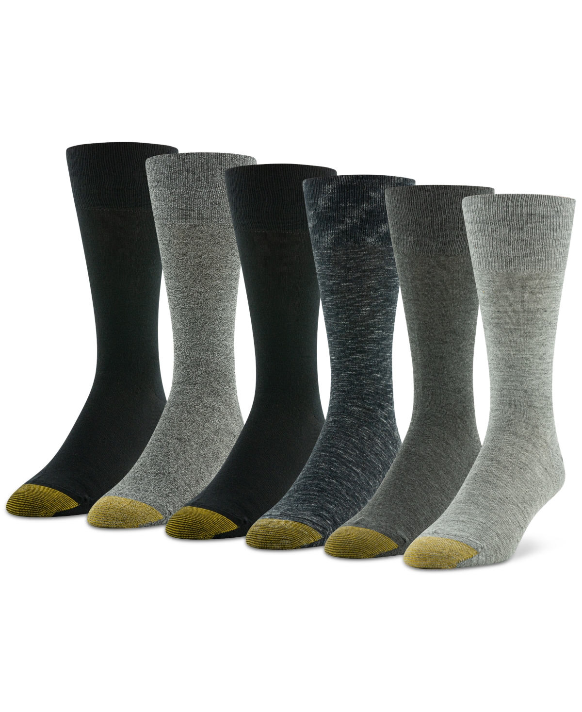 Men's Cambridge 6-Pk. Solid Crew Socks - Asst 8