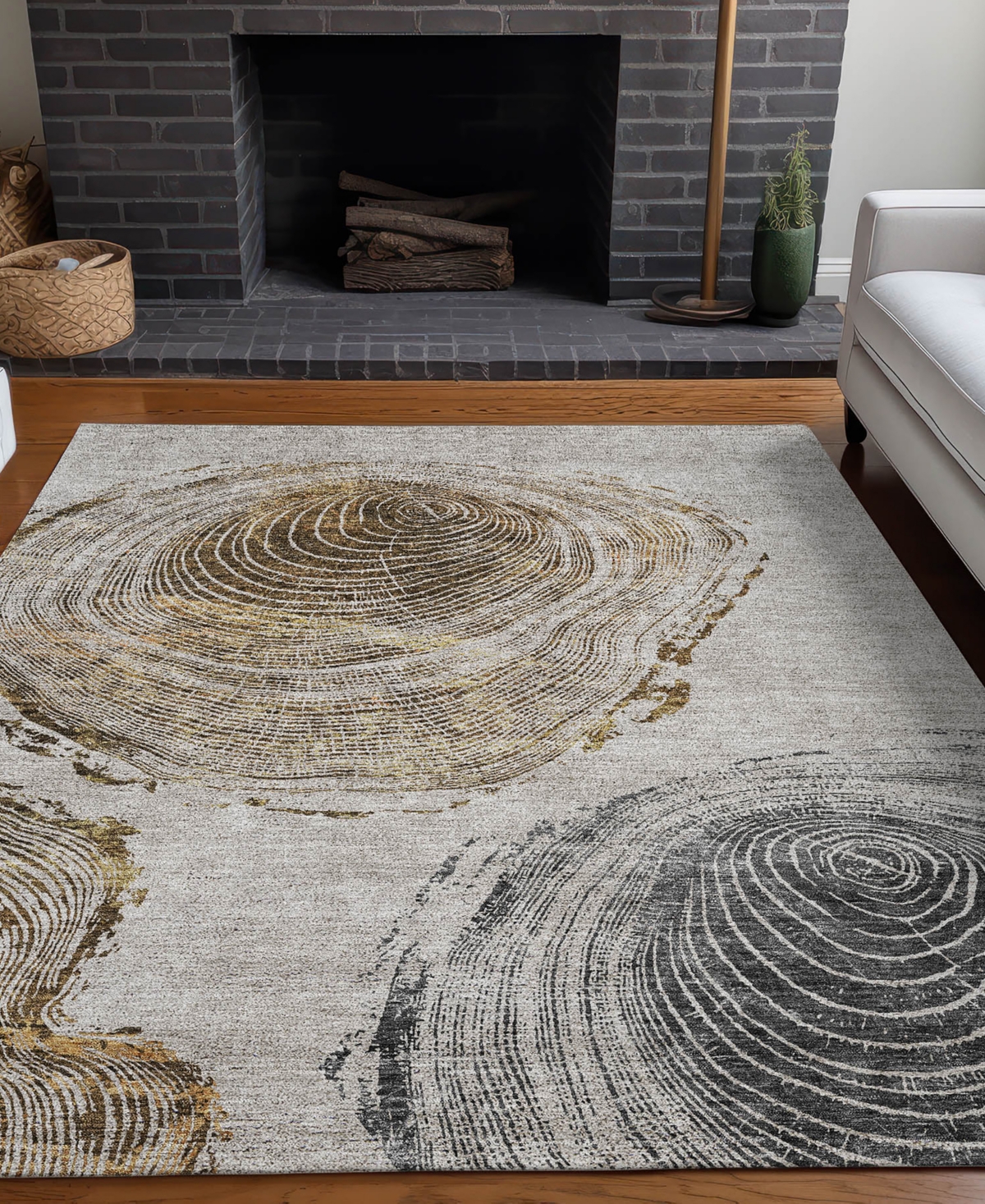 Addison Chantille Acn713 5'x7'6" Area Rug In Taupe