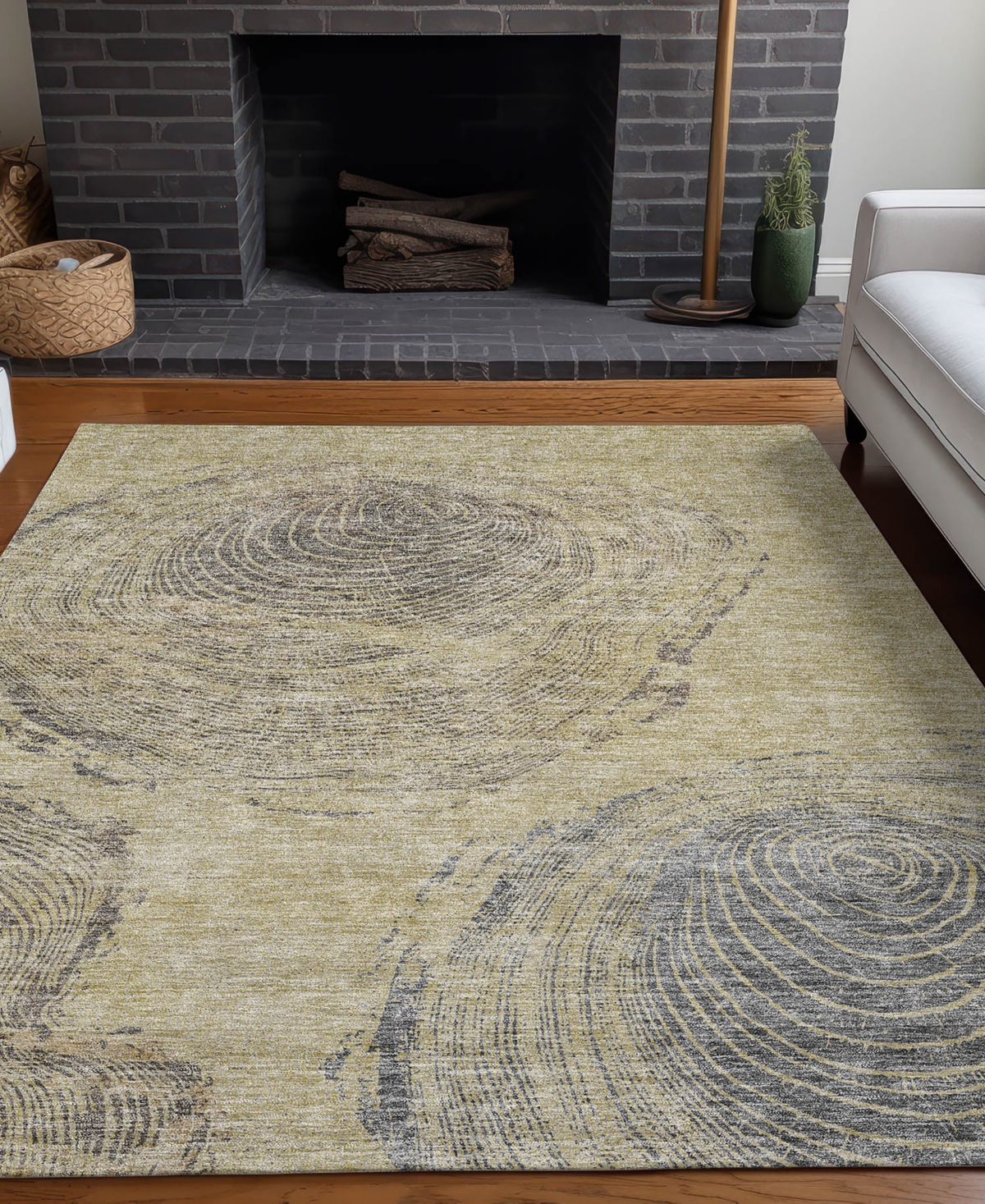 Addison Chantille Acn713 3'x5' Area Rug In Beige