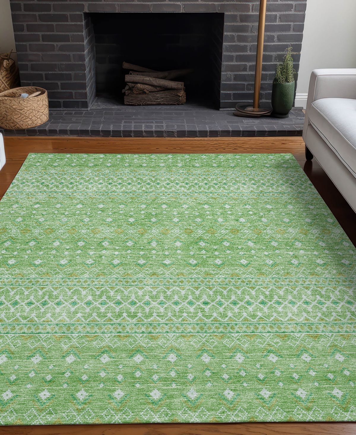 Addison Chantille Acn709 9'x12' Area Rug In Moss