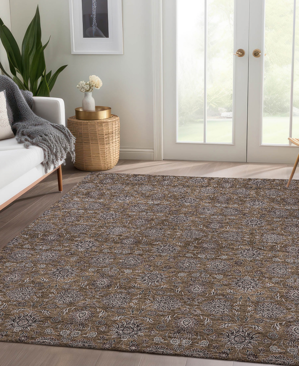 Addison Chantille Acn702 8'x10' Area Rug In Chocolate