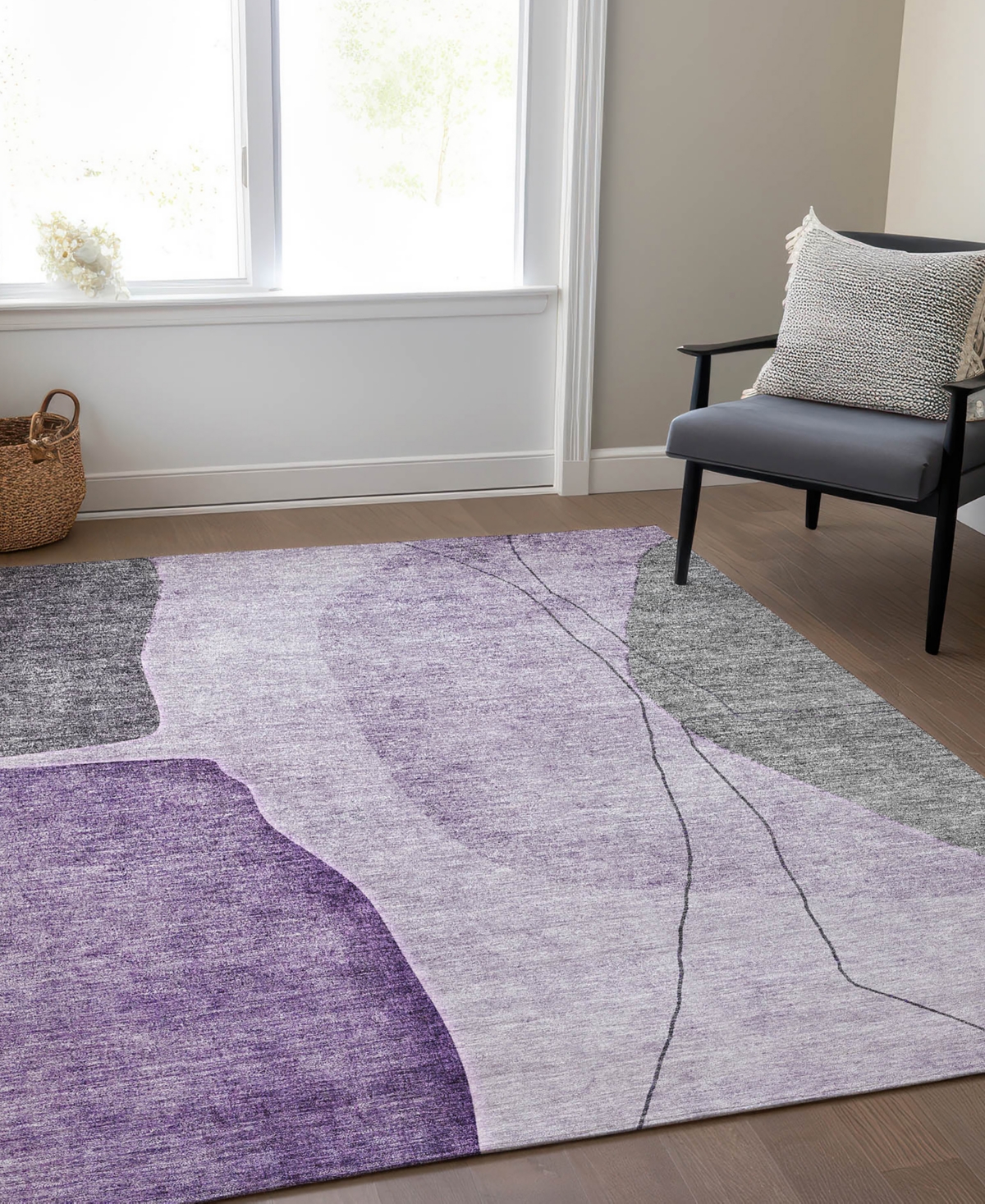 Addison Chantille Acn661 9'x12' Area Rug In Purple
