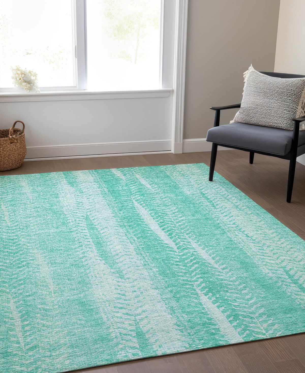 Addison Chantille Acn703 2'6"x3'10" Area Rug In Aqua