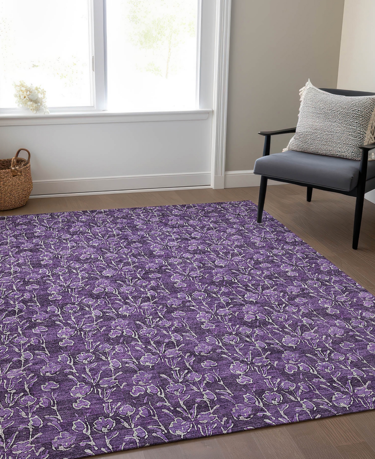 Addison Chantille Acn661 9'x12' Area Rug In Purple