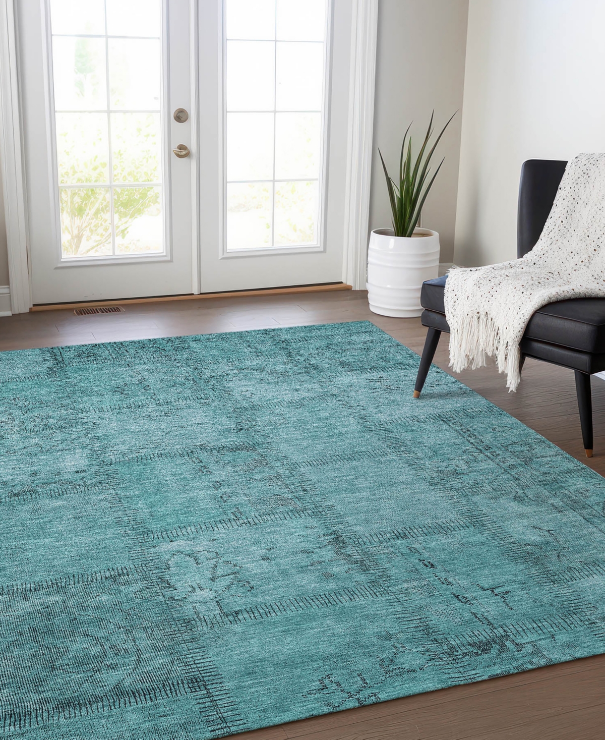 Addison Chantille Acn685 3'x5' Area Rug In Teal
