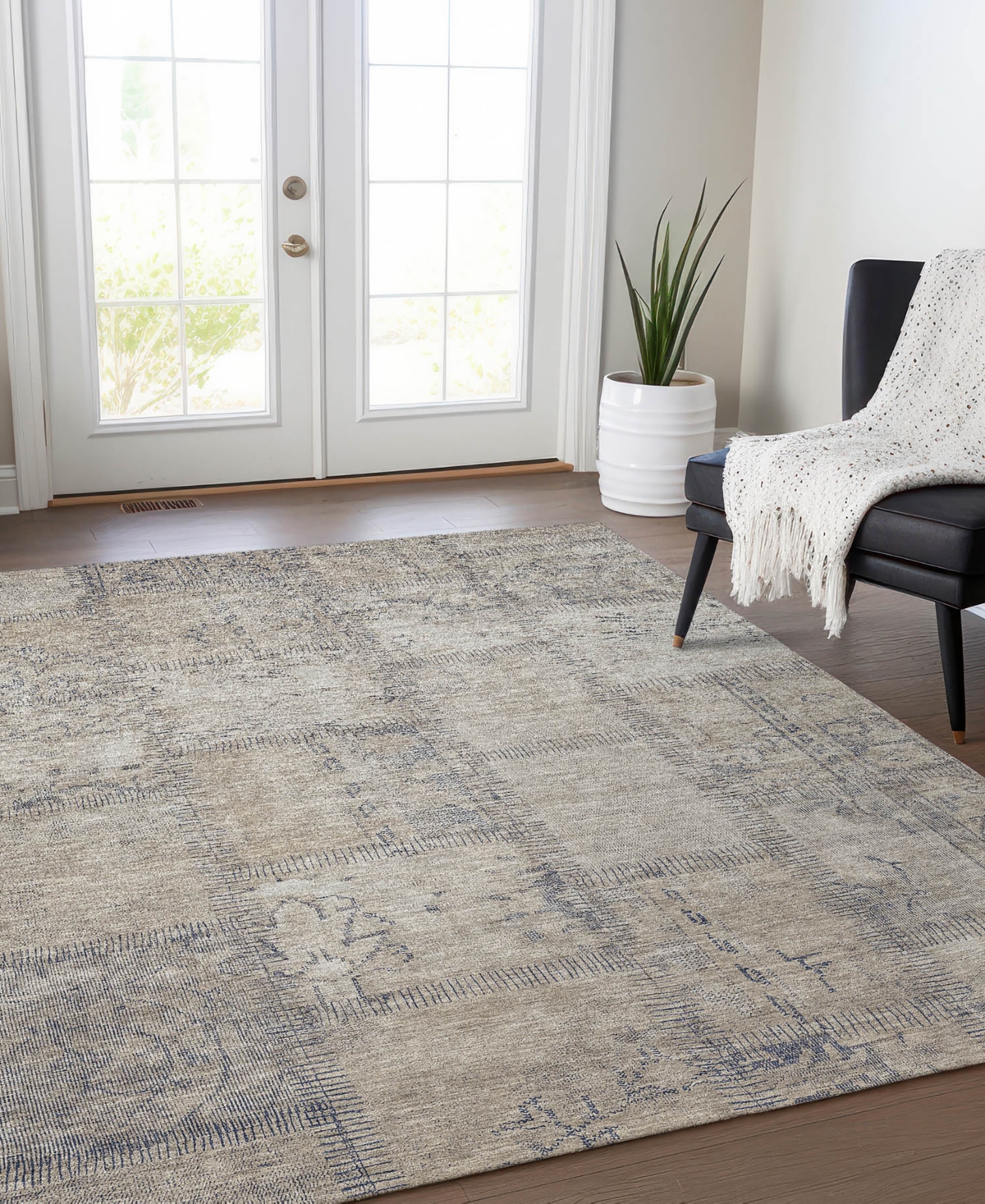Addison Chantille Acn685 9'x12' Area Rug In Beige