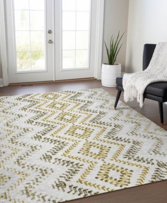 Addison Chantille Machine Washable Acn684 Area Rug Collection In Green