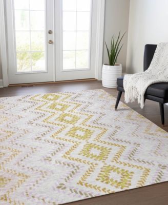 Addison Chantille Machine Washable Acn683 Area Rug Collection In Sand