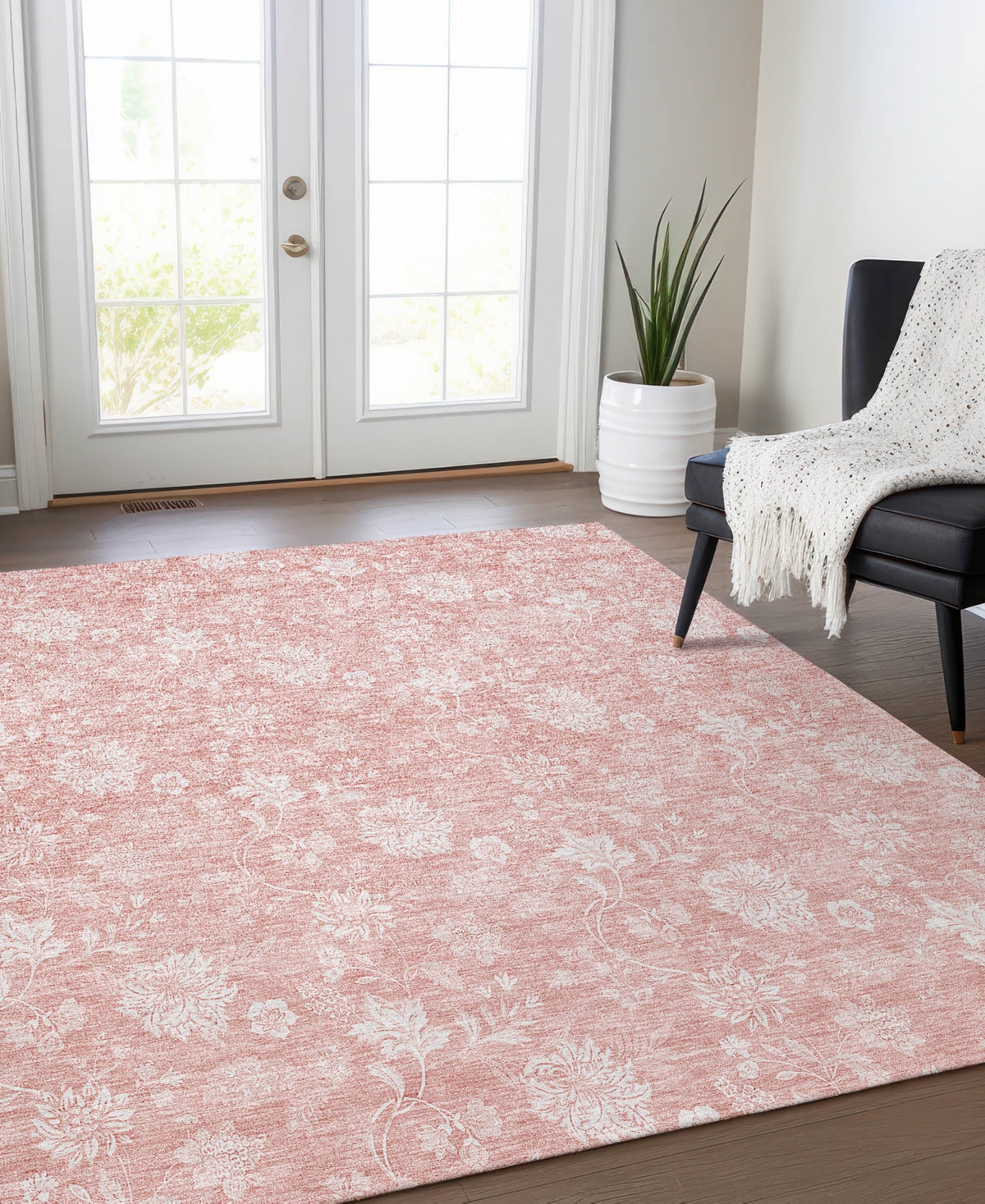 Addison Chantille Acn681 8'x10' Area Rug In Pink