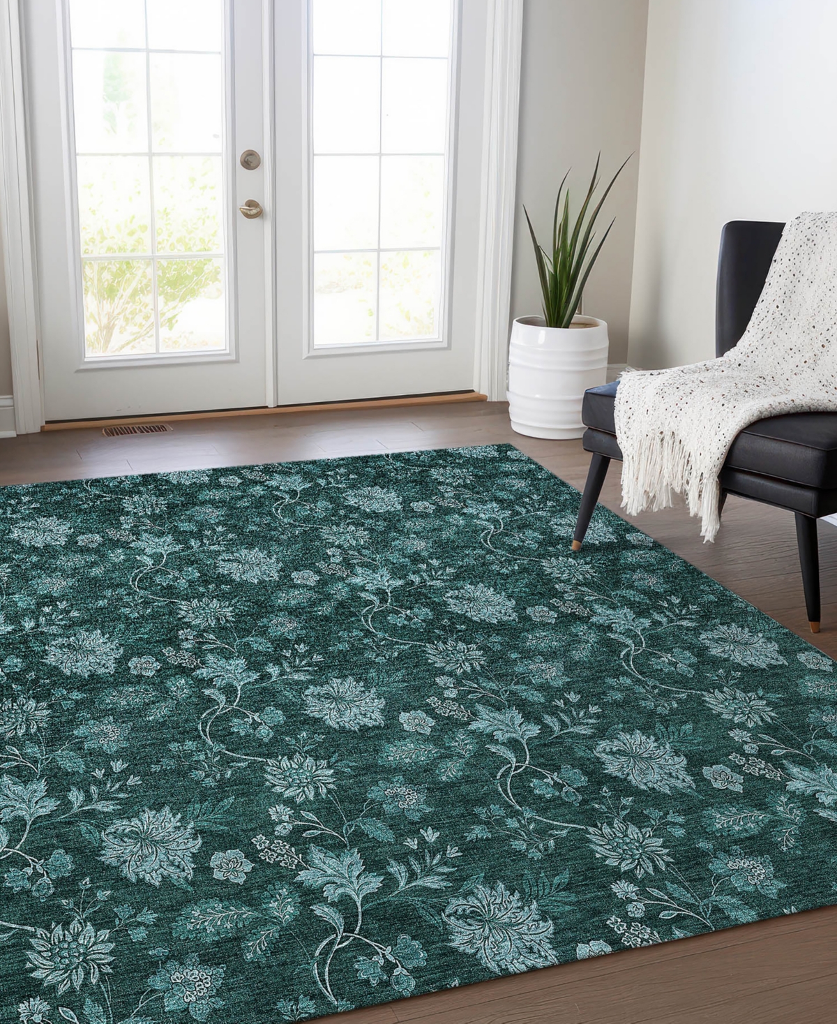 Addison Chantille Acn696 9'x12' Area Rug In Teal