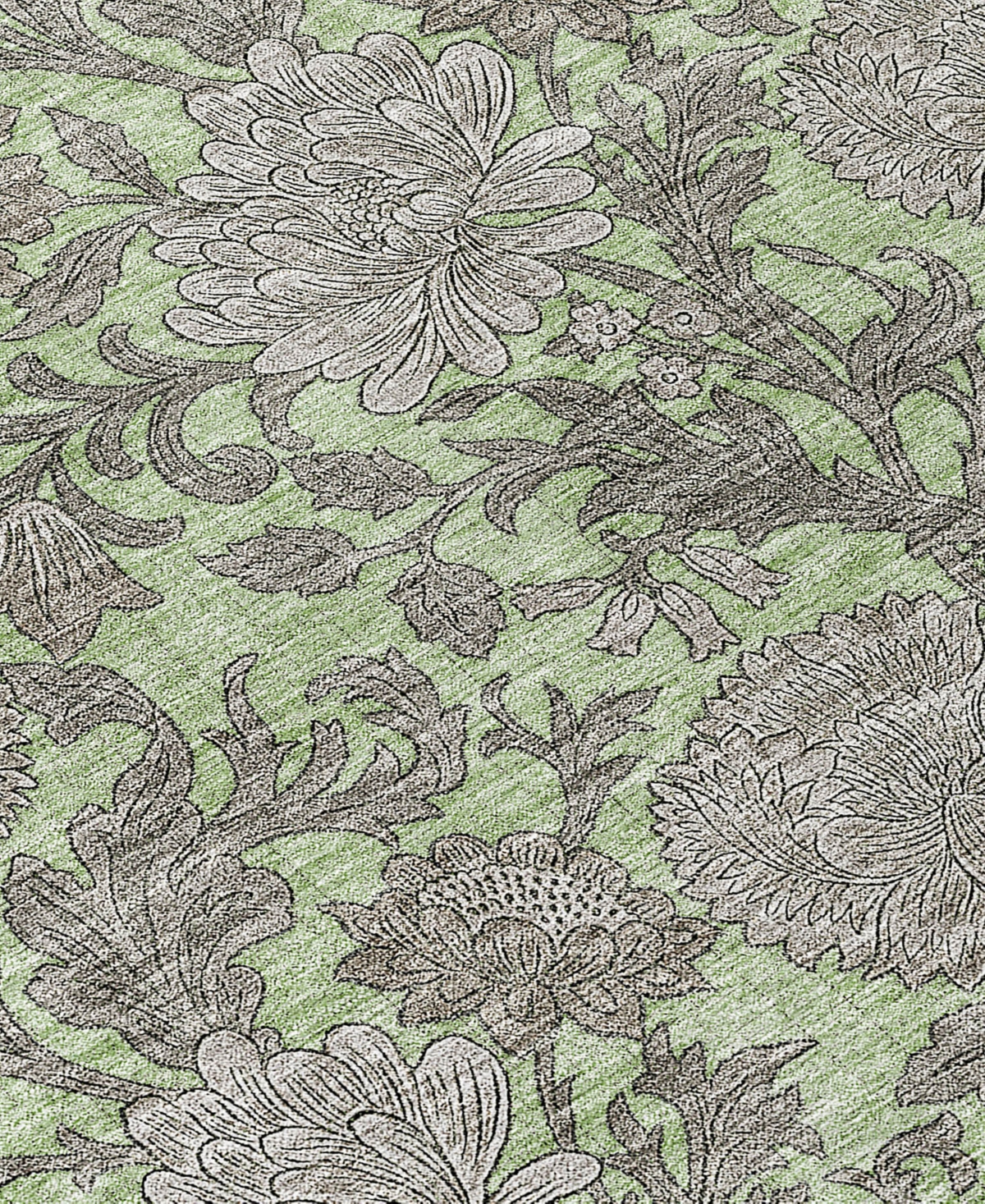 Addison Chantille Machine Washable Acn677 5'x7'6" Area Rug In Green