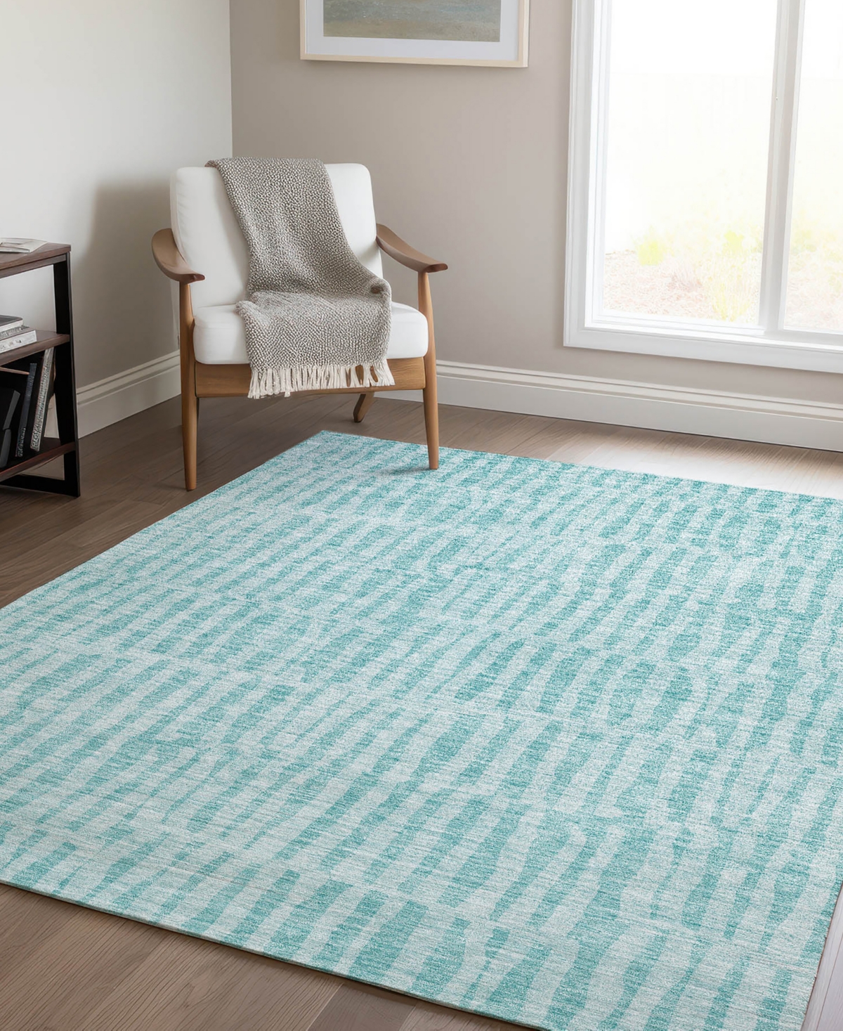 Addison Chantille Acn656 5'x7'6" Area Rug In Teal