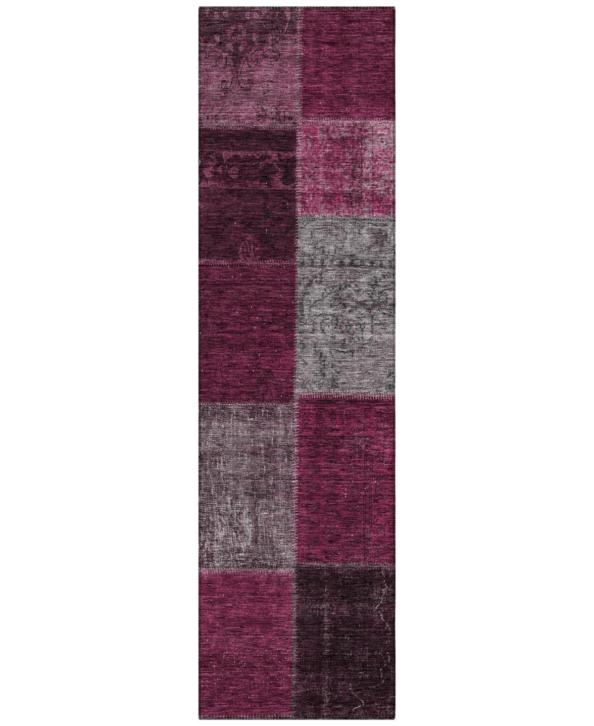 Addison Chantille Acn663 2'3"x7'6" Runner Area Rug In Mauve