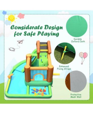 Inflatable Waterslide Bounce House Climbing Wall without Blower