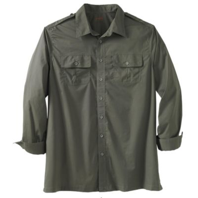 Big & Tall by KingSize Long Sleeve Pilot Shirt