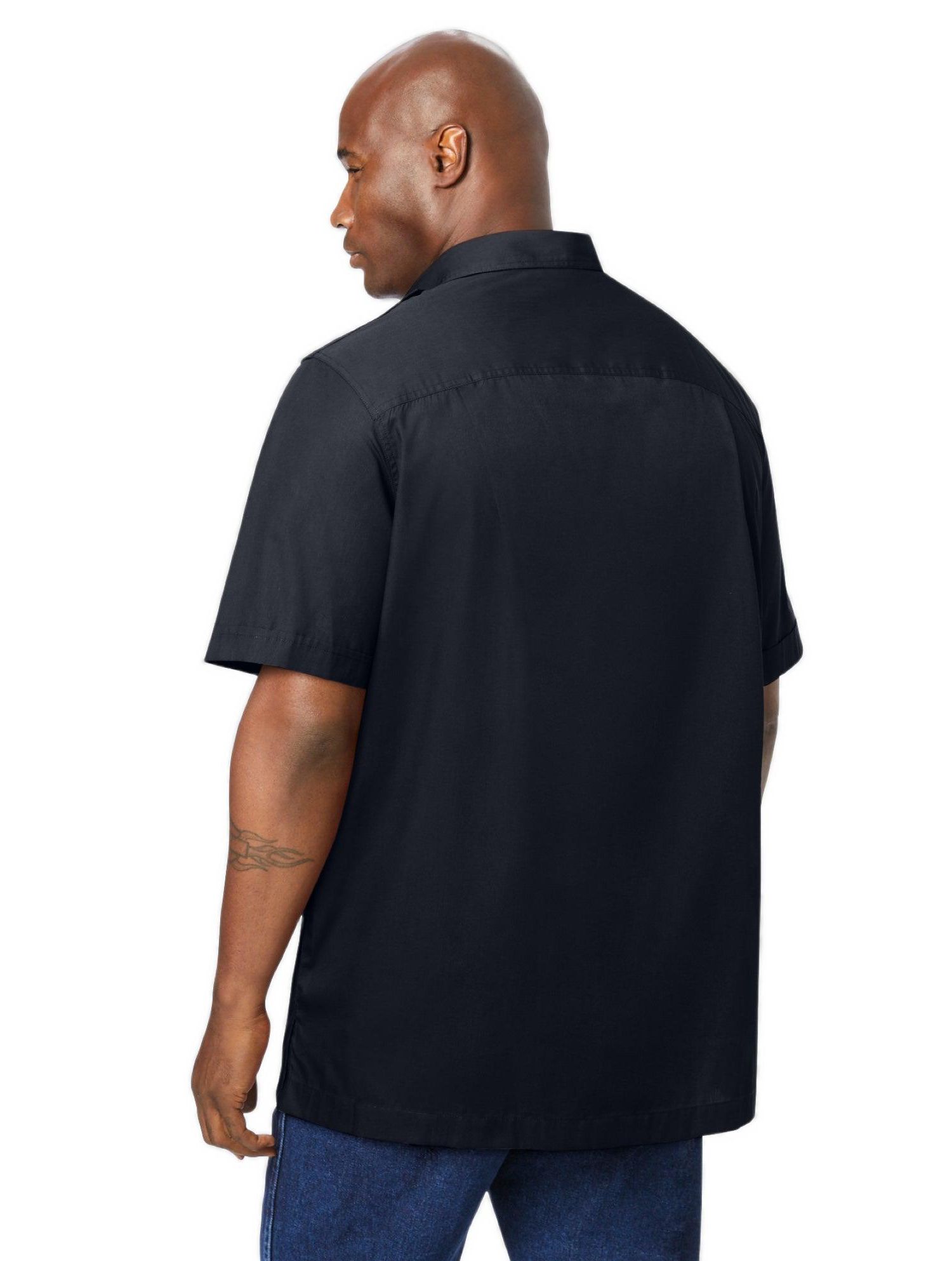 Men's by KingSize Short-Sleeve Pilot Shirt