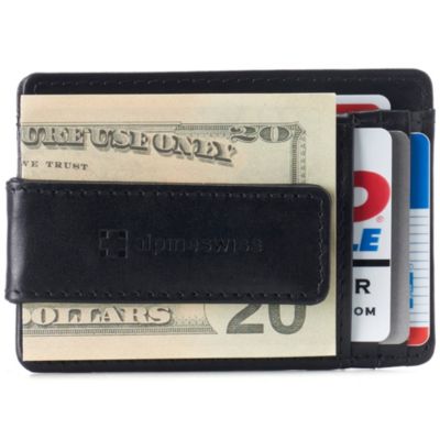 Harper Mens RFID Slim Money Clip Front Pocket Wallet Minimalist Leather ID Card Holder