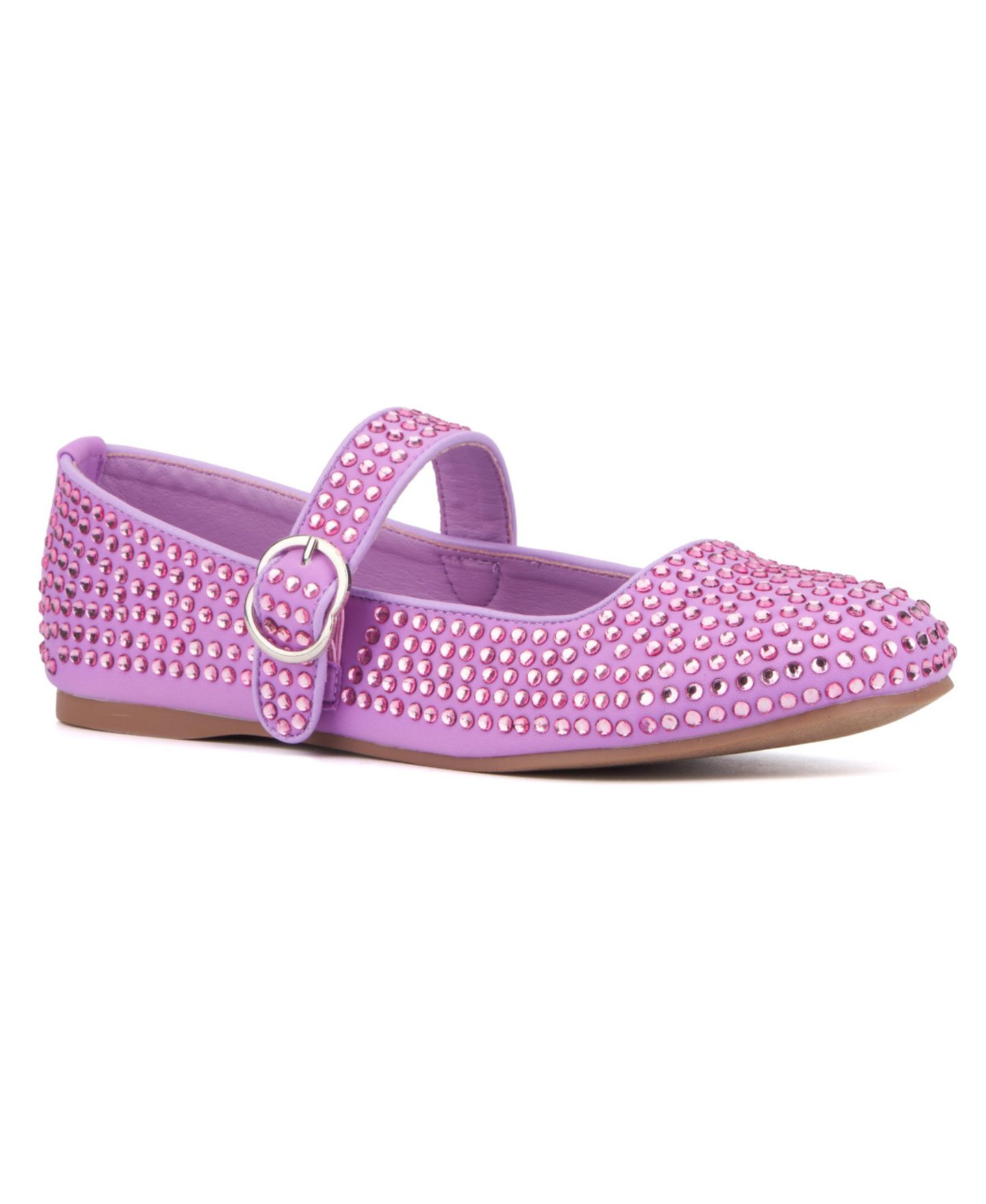 Женские балетки Olivia Miller Dawn Mary Jane Ballet Flat, цвет: Пастельный фиолетовый — фото 1
