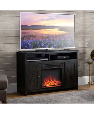 Fireplace Heater Mantel TV Stand Media Center Cabinet 44"Wx29.5"H, Espresso