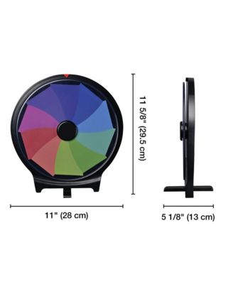 10" Double Sided Prize Wheel 10 Slots Spinning Game Dry Erase Carnival