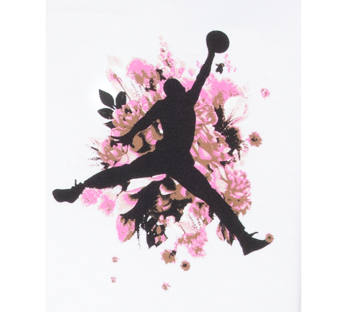 Jordan Big Girls Jumpman Floral Graphic Short-Sleeve T-Shirt - 001White