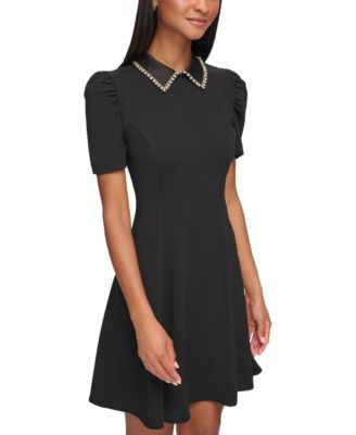 Women's Embellished-Collar Mini Dress