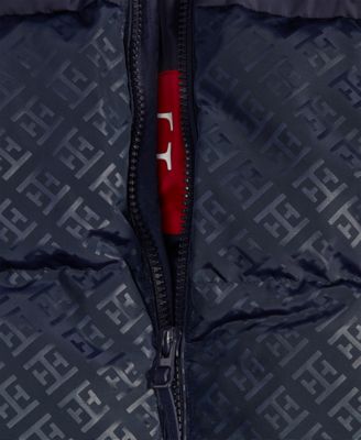 Men's Mixed-Media Puffer Jacket