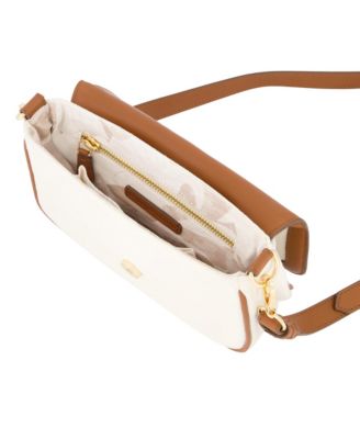 Solid Canvas Flap with Double leather stap.