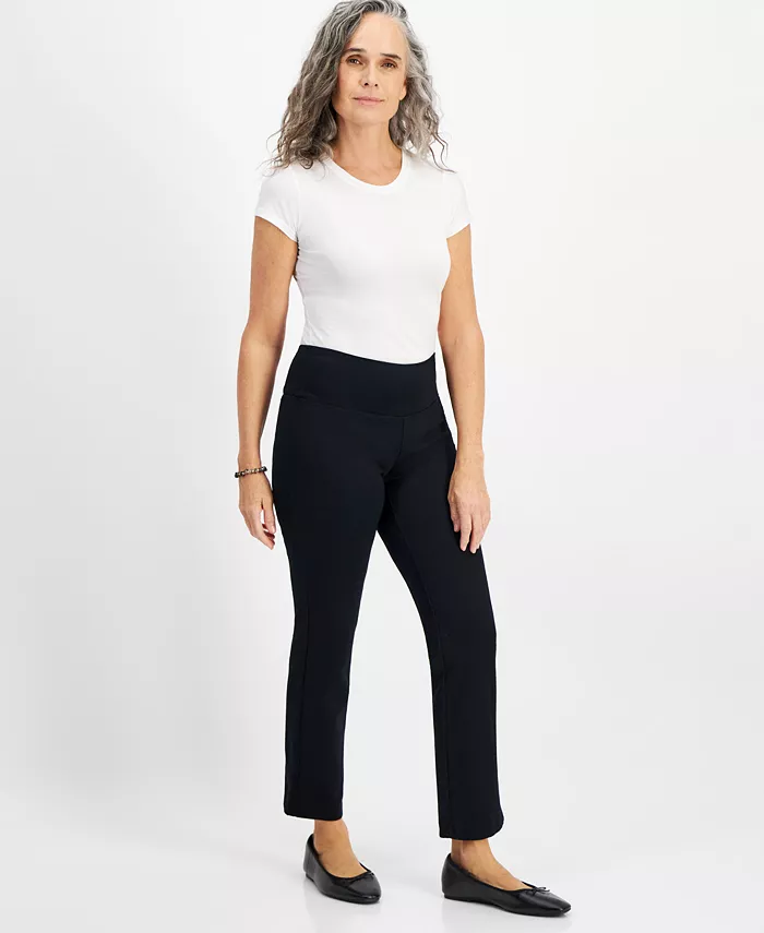 Women's Straight-Leg Ponte-Knit Pants