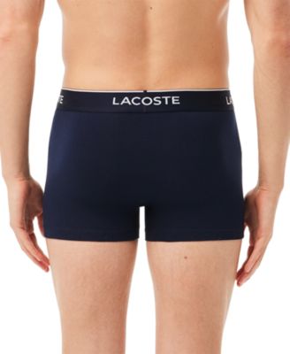 Men's 3-Pack Cotton Stretch Color Waistband Trunks