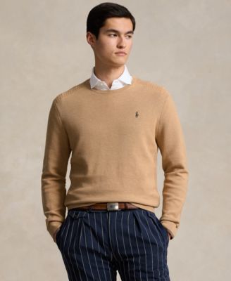Polo Ralph Lauren - Men's Mesh-Knit Cotton Crewneck Sweater