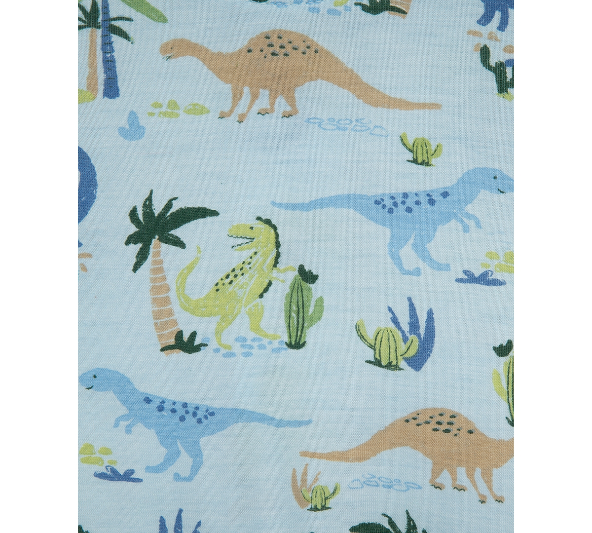 Little Me Baby Boys Dinosaur-Print Zip-Front Footed Pajamas
