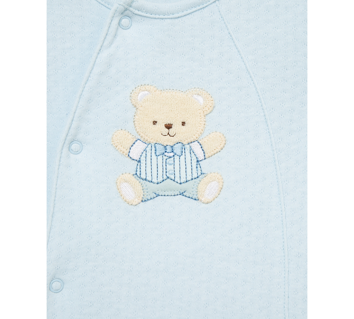 Shop Little Me Baby Boys Cute Bear Cotton Gift Box, 6 Piece Set In Blue