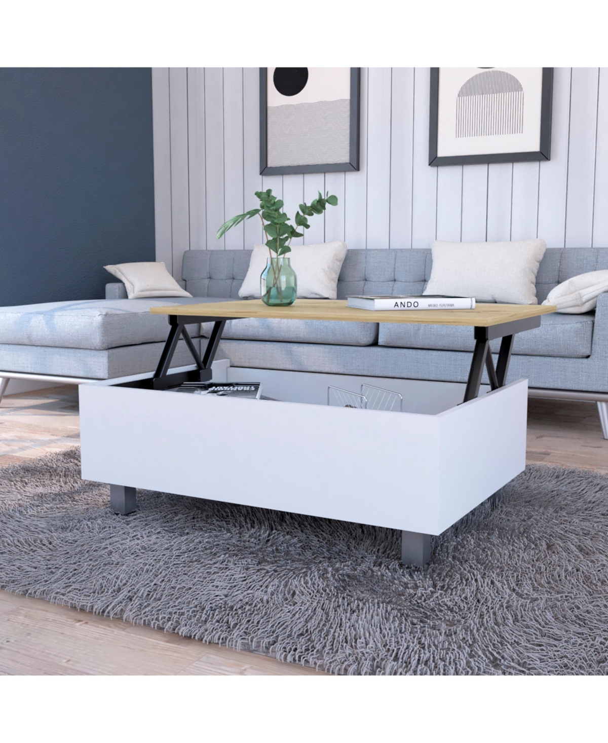 Boston Top Coffee Liftable Table