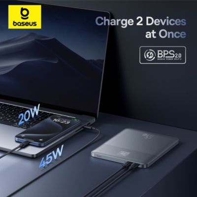 Blade2 Portable Charger 12000mAh Power Bank 65W Fast-Charging - Blue