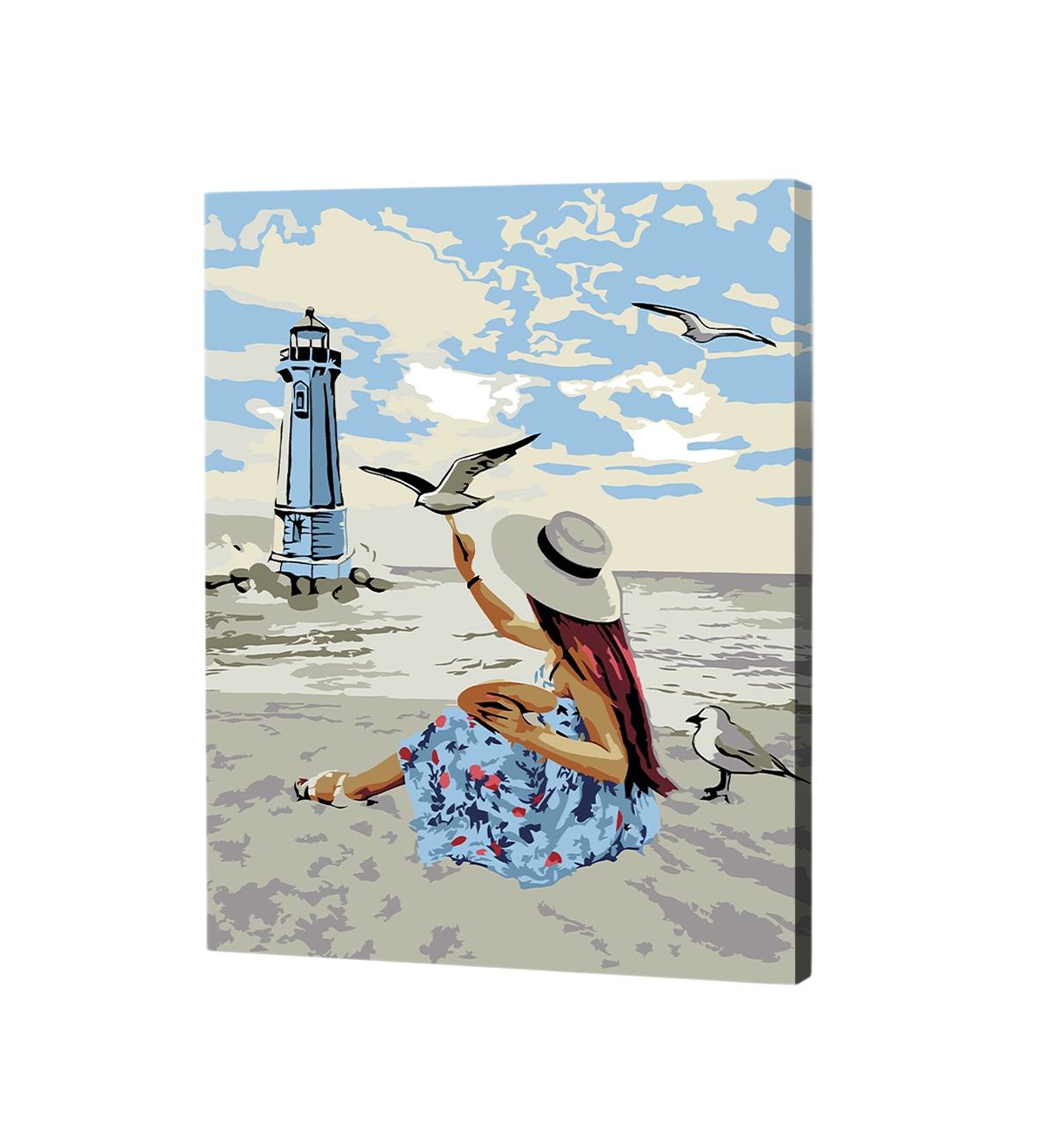 Artwille Paint by Number Kit Girl and Gulls - Assorted Pre-pack (See Table 9