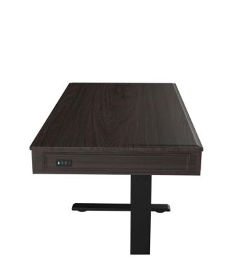 UD5B-OFF Height Adjustable Standing Desk, Brown