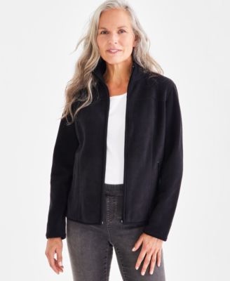 Style & Co - Women's Polar Fleece Mock-Neck Jacket