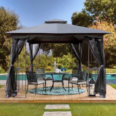 Streamdale 10x10 Patio Gazebo Canopy with Mosquito Net