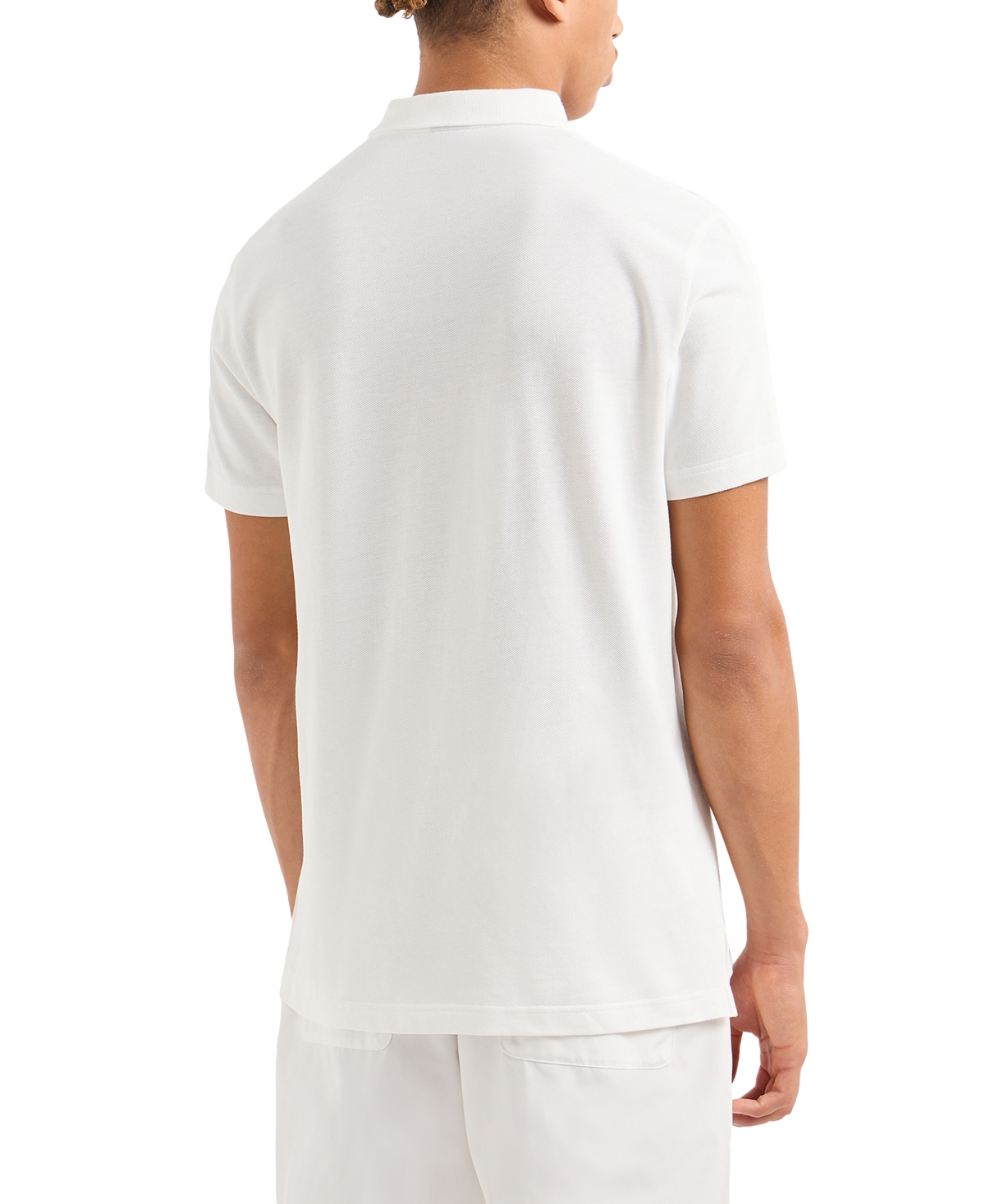 A|X Armani Exchange Men's Regular-Fit Embroidered Logo 1/4-Zip Polo Shirt