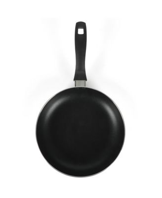 Clairorne 7 Piece Aluminum Premium Nonstick Pots and Pans Cookware Set W/ Induction & Bakelte Stay Cool Handle - White W/ Speckle