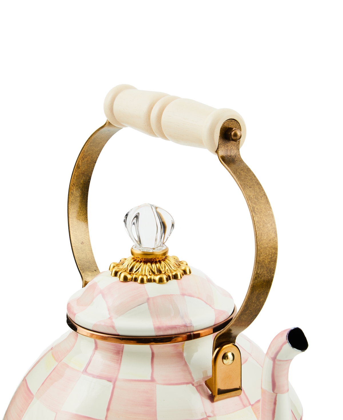Mackenzie-Childs Rosy Check 3-Qt. Tea Kettle
