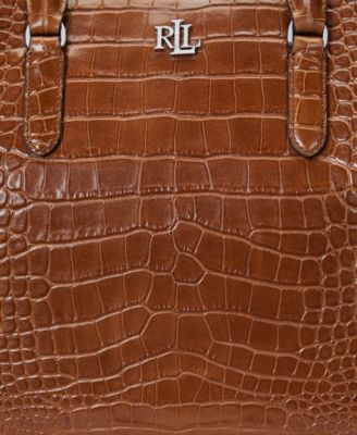 Marcy Large Embossed Satchel Bag