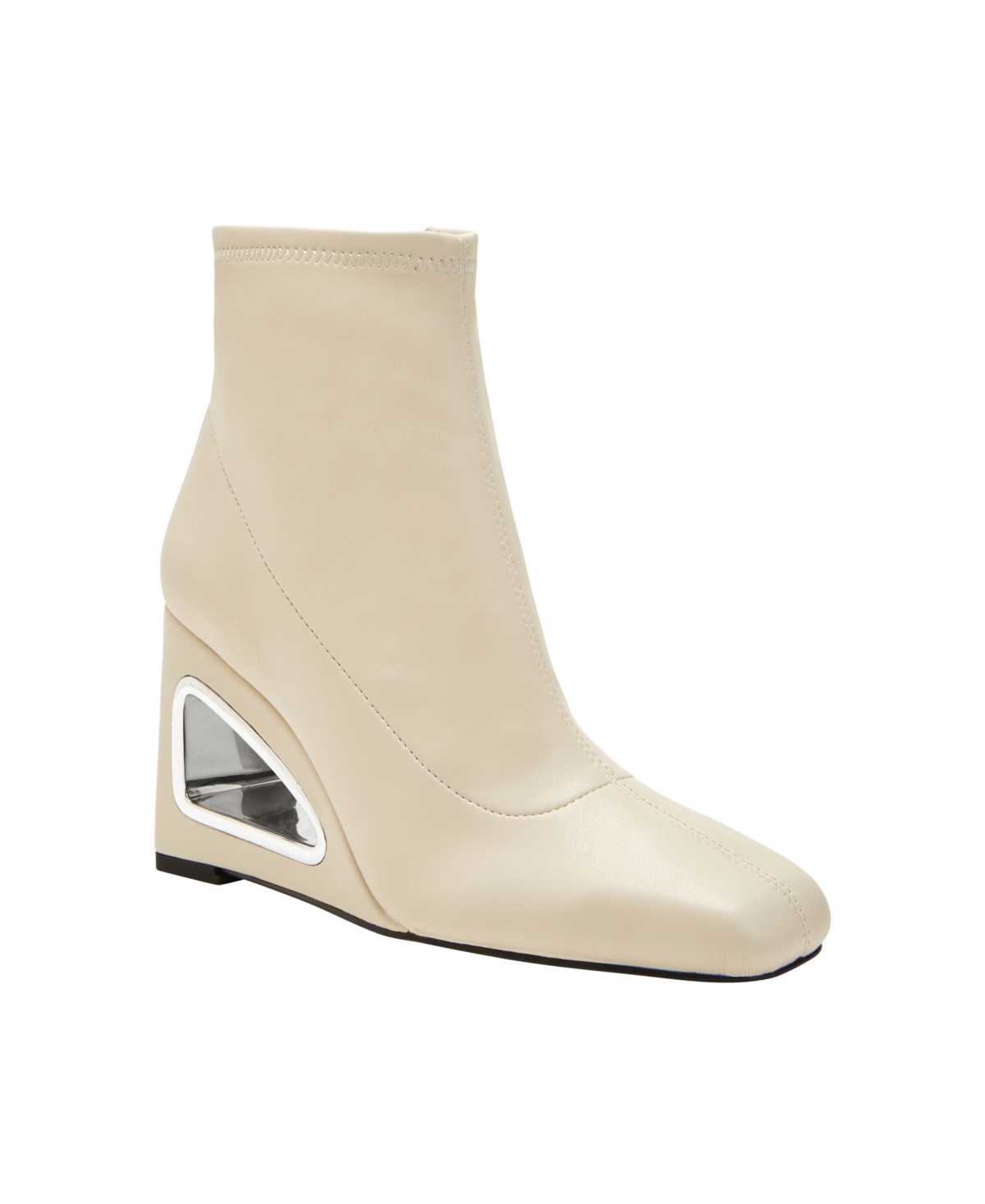 Shop Katy Perry Women's Hollow Wedge Booties In Chalk