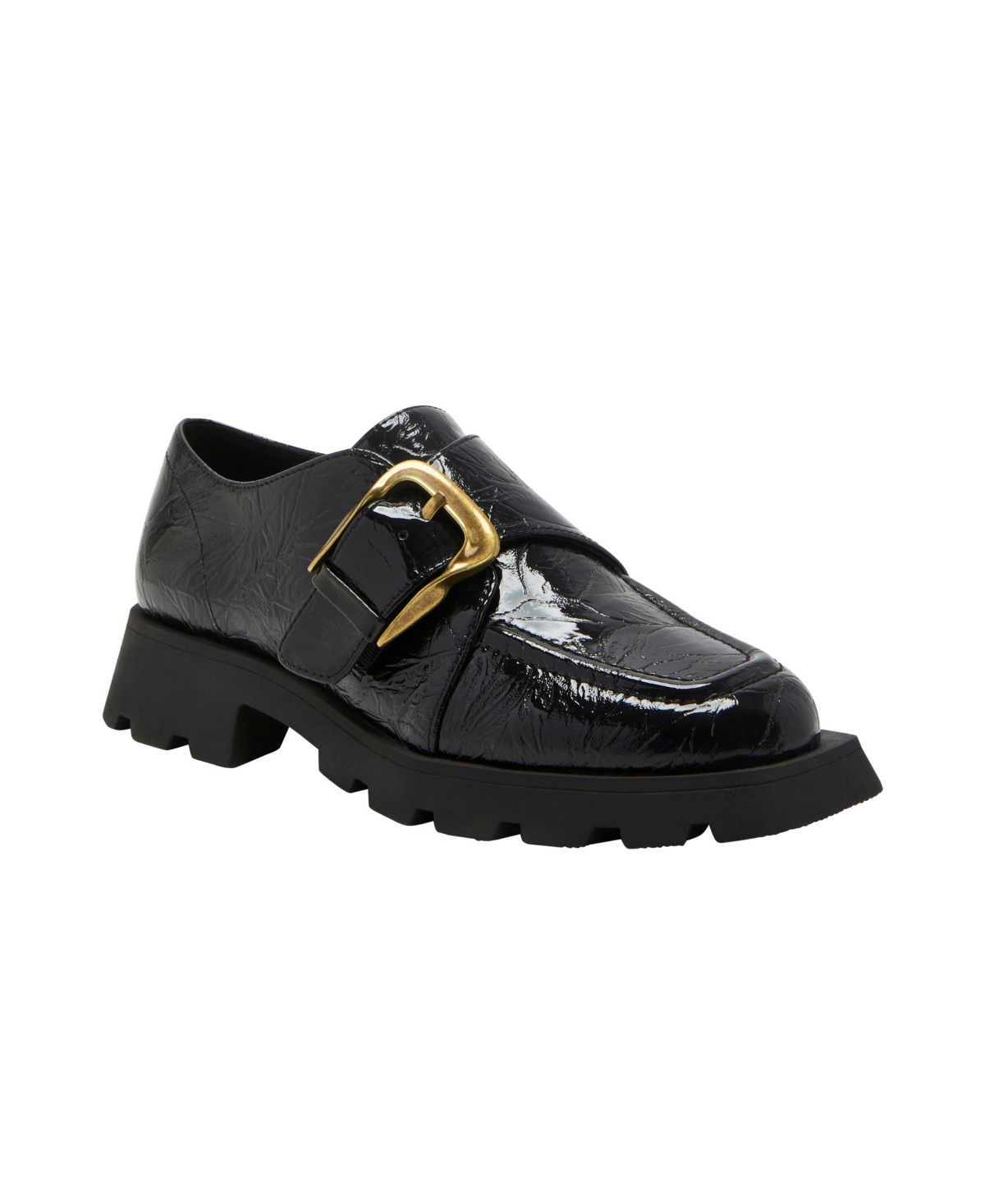 Shop Katy Perry Women's Darling Buckle Flats In Sea Kelp Snake Multi